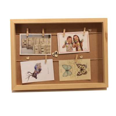 high quality wholesale custom Cheap natural MDF photo frame Wall Hanging Decor DIY picture frame