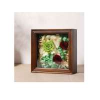 Solid wood 7*7" Butterfly specimen Shadow Box photo Frame Display case Picture frame black white