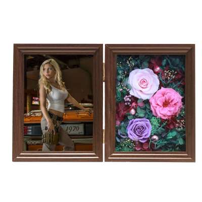 High Quality Cheap Custom 5*7inch DIY 3D preserved Flower Photo Frame Shadow box wholesale