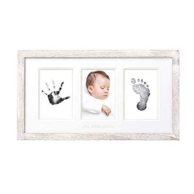 new Material wholesale custom 9.5x17 MDF distressed white My First Year Photo Moments Baby Keepsake Frame