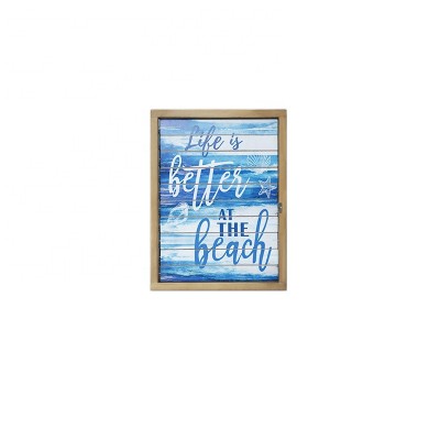 high quality 12x16 wholesale custom distressed Wooden Wall Plaque Sign Framed with Inspirational Quote