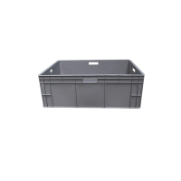 800*600*280 Wholesale Workshop Cheap Industrial Plastic Moving Gray Tote Box