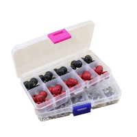 wholesale plastic compartment storage box small clear plastic boxes with lids